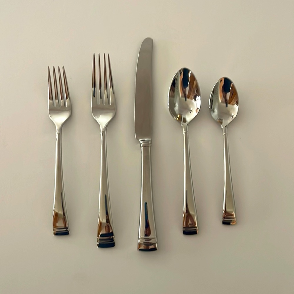 Lenox Federal Platinum 5-Piece Flatware Set - NWOT